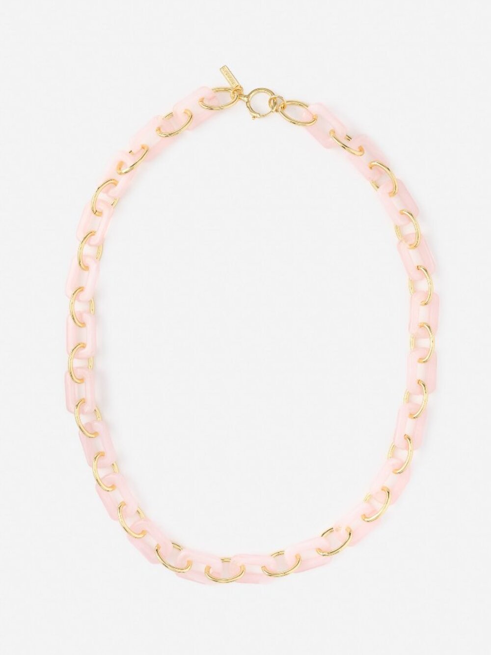 J McLaughlin Chain Link Necklace - Pink/Gold NEW